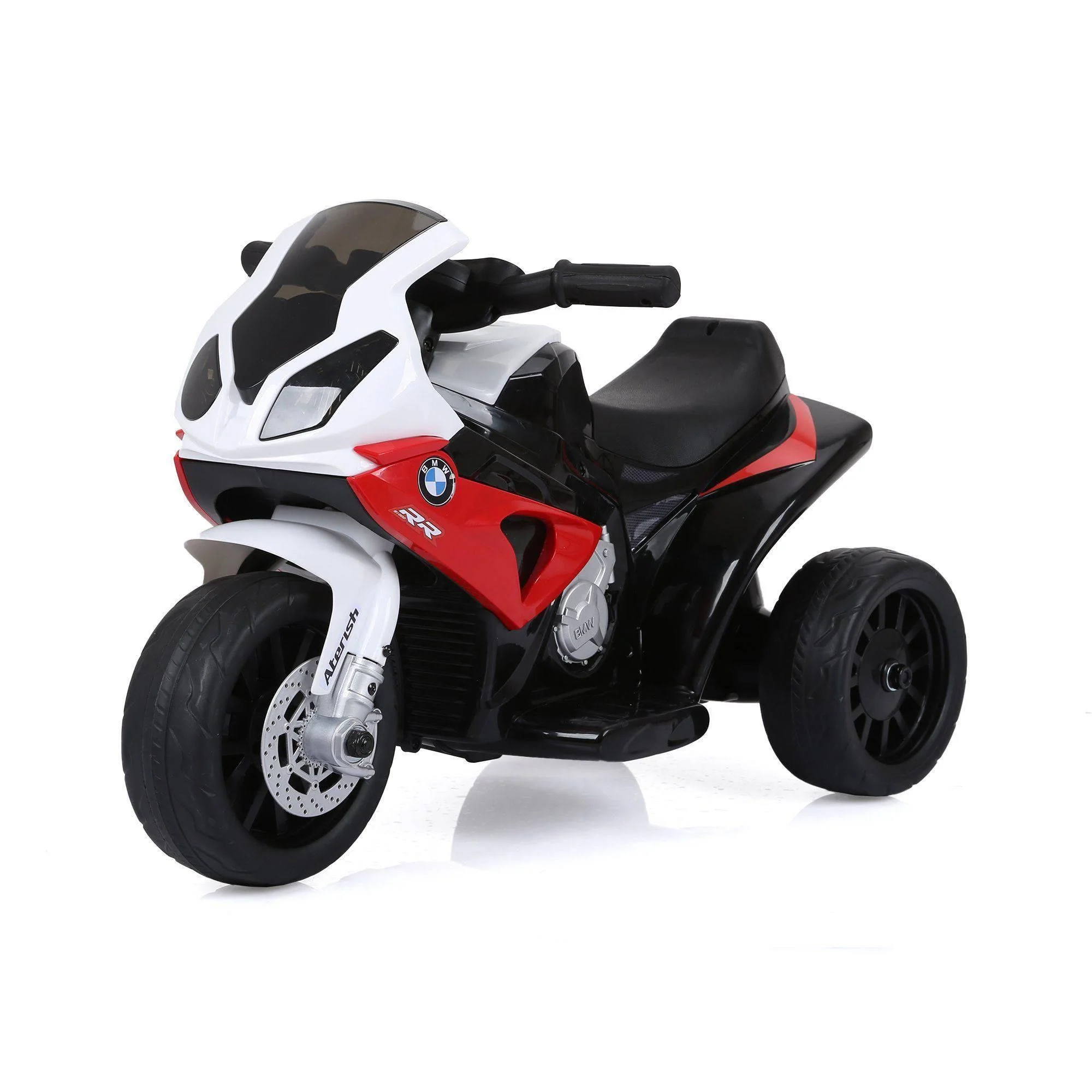 A stylish BMW bike for kids, featuring sleek design and cool branding.